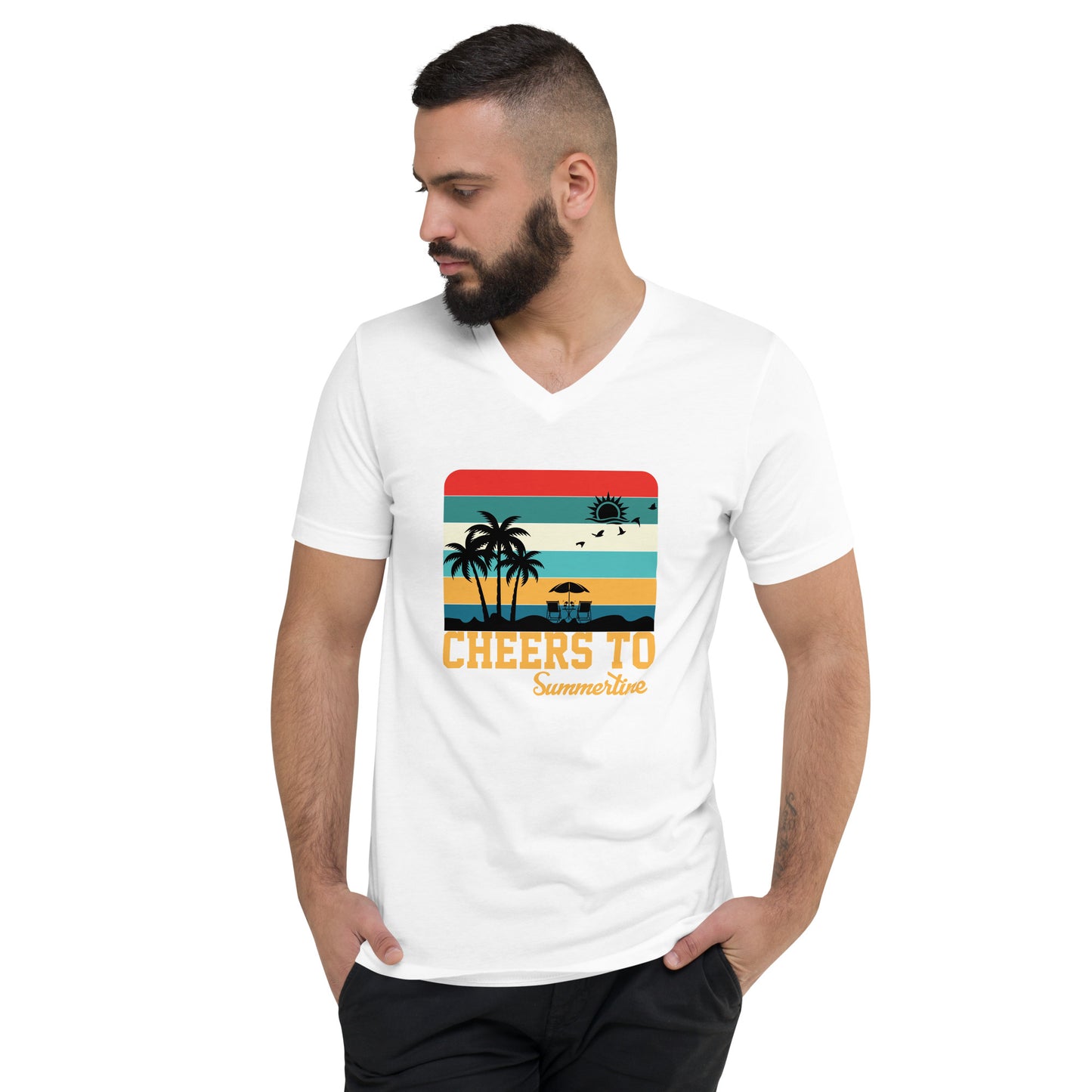 Cheers To Summertime Men's V-Neck T-Shirt