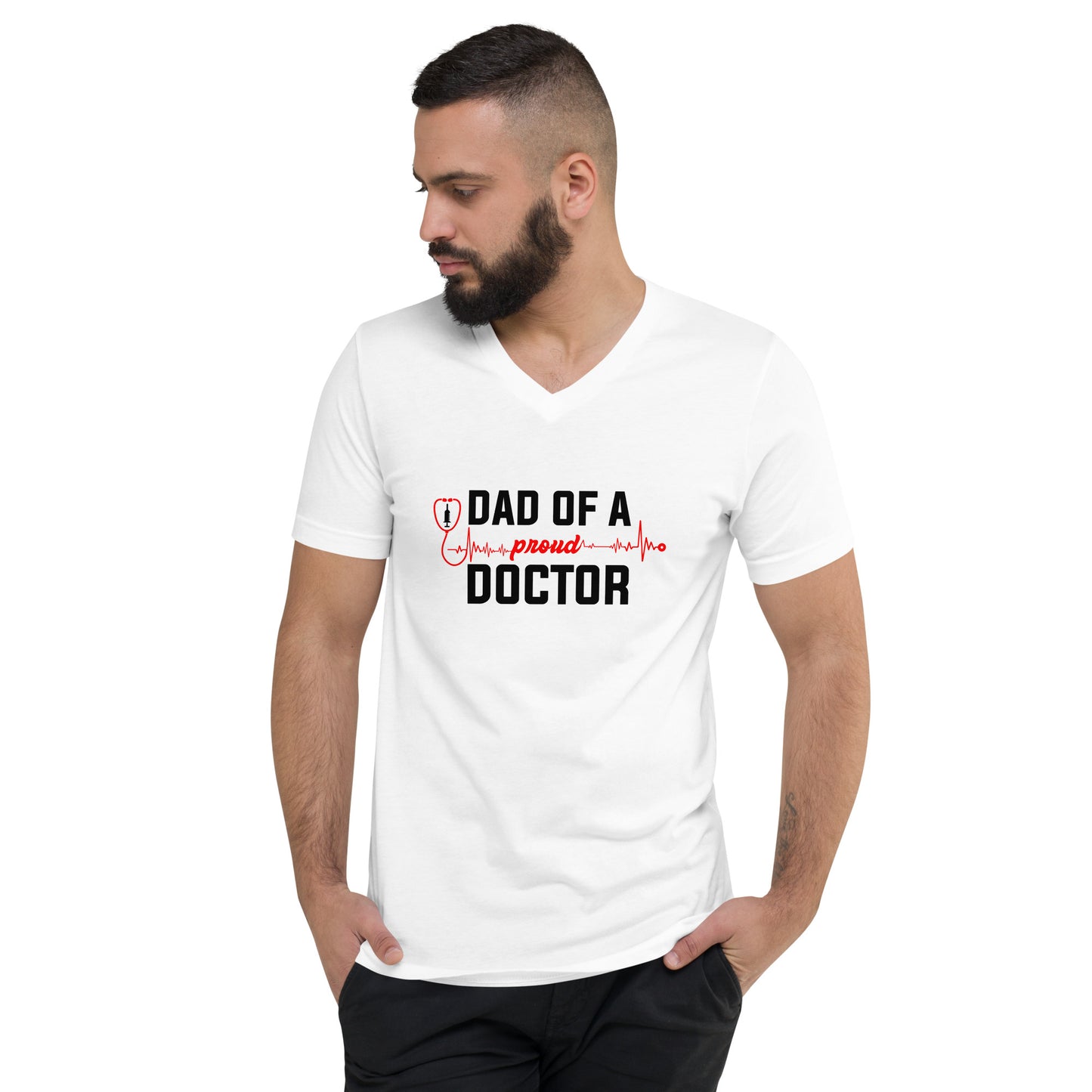 Dad Of A Proud Doctor Men's V-Neck T-Shirt