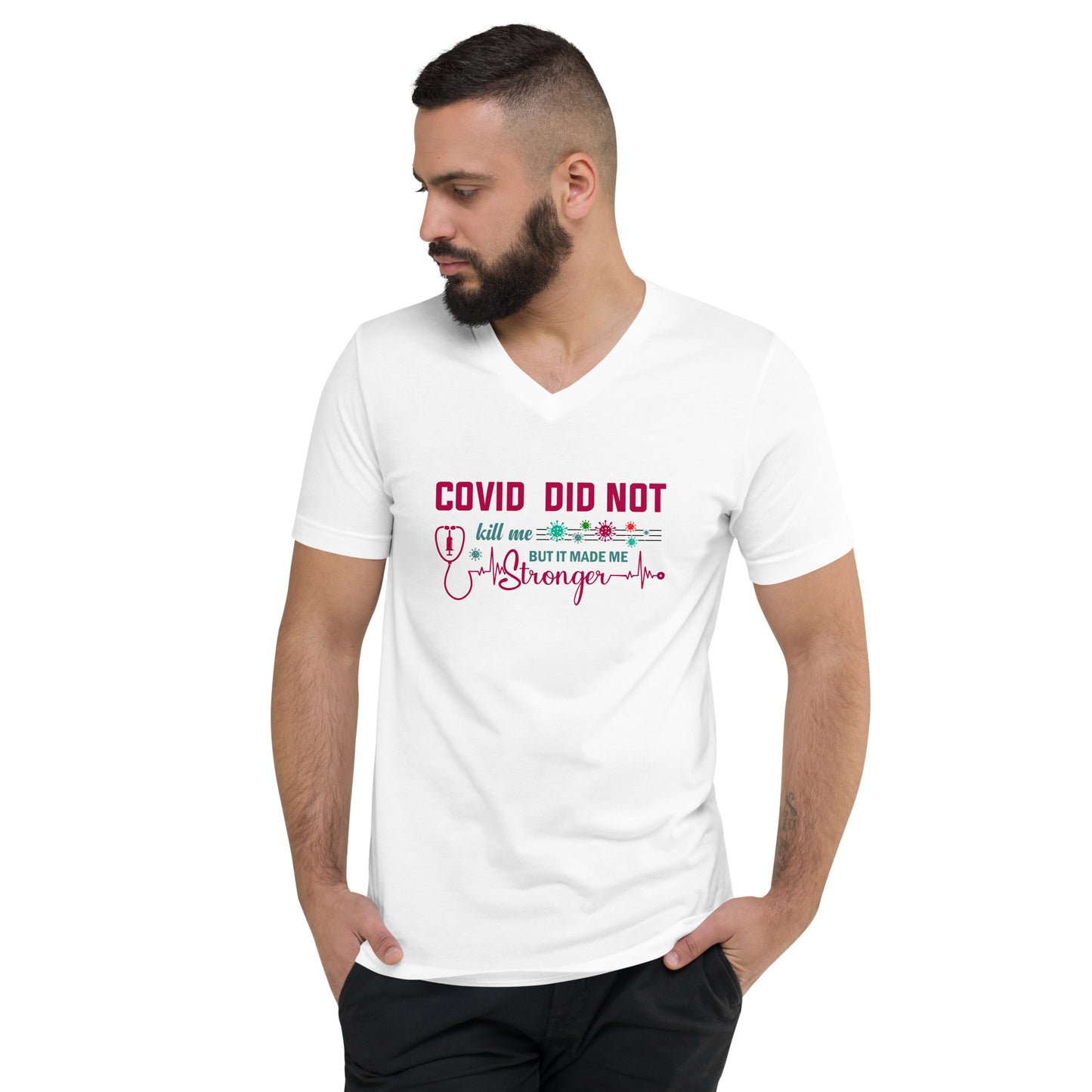 COVID Didn't Kill Me Men's V-Neck T-Shirt