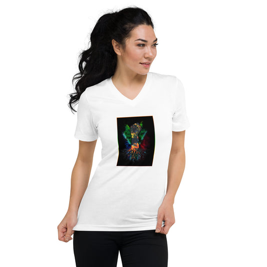 Women's Unisex Short Sleeve V-Neck T-Shirt