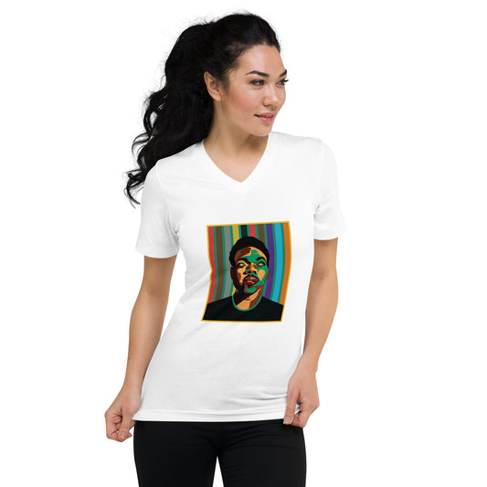 Women's Unisex Short Sleeve V-Neck T-Shirt