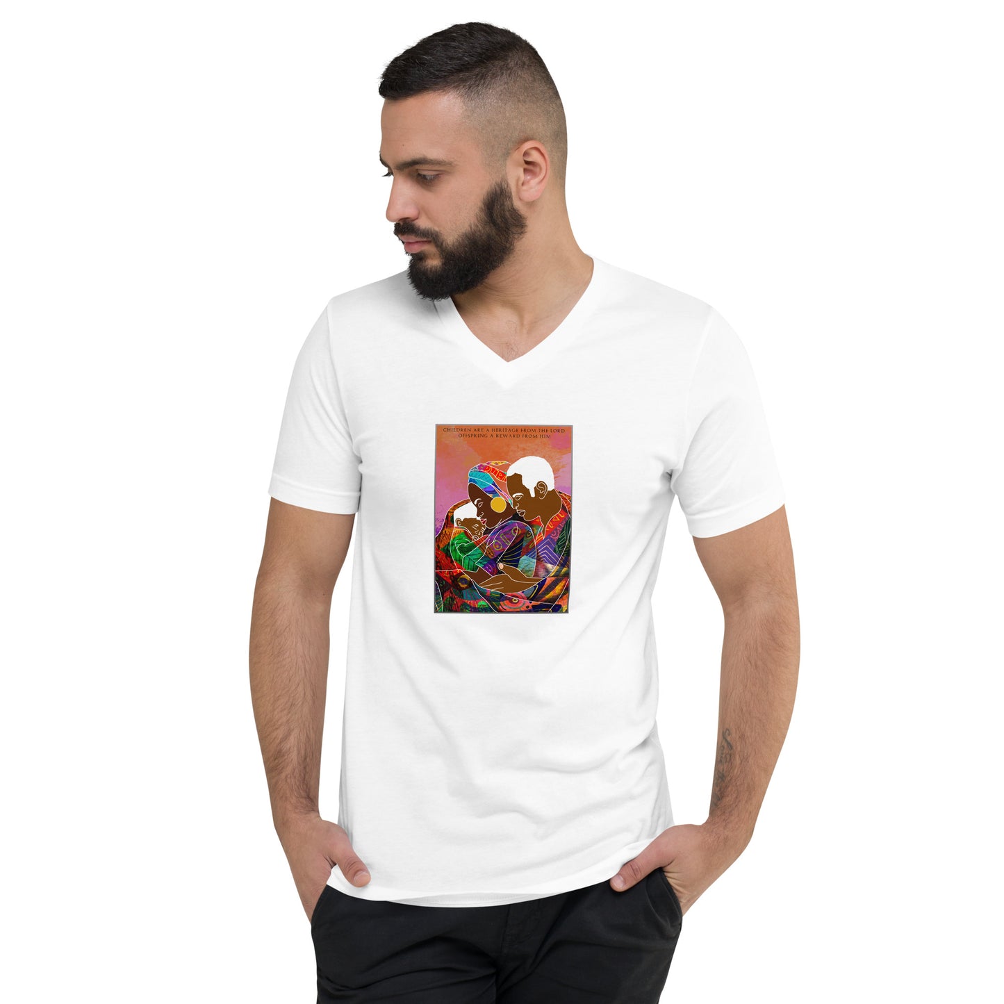 Children Are A Heritage From The Lord Men's V-Neck T-Shirt