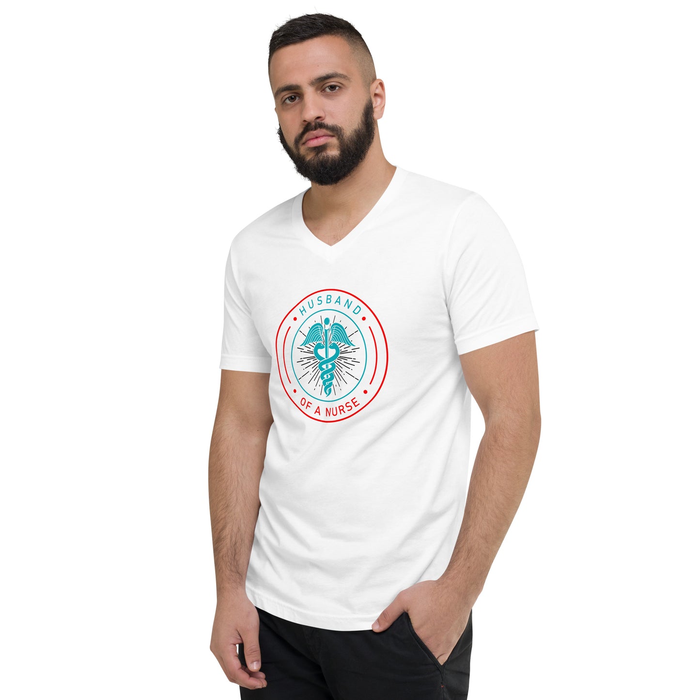 Husband Of A Nurse Men's V-Neck T-Shirt