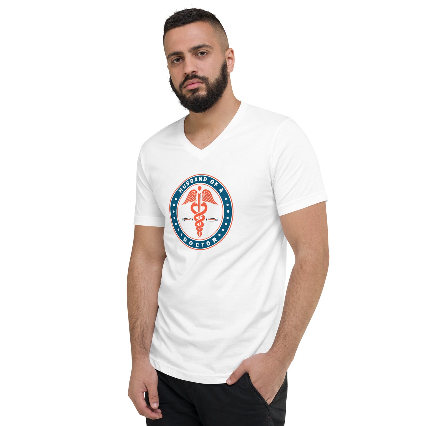 Husband Of A Doctor Men's V-Neck T-Shirt