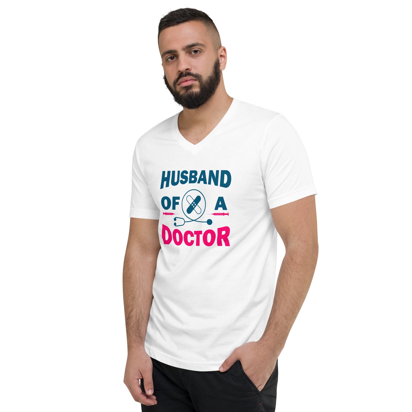 Husband Of A Doctor Men's V-Neck T-Shirt