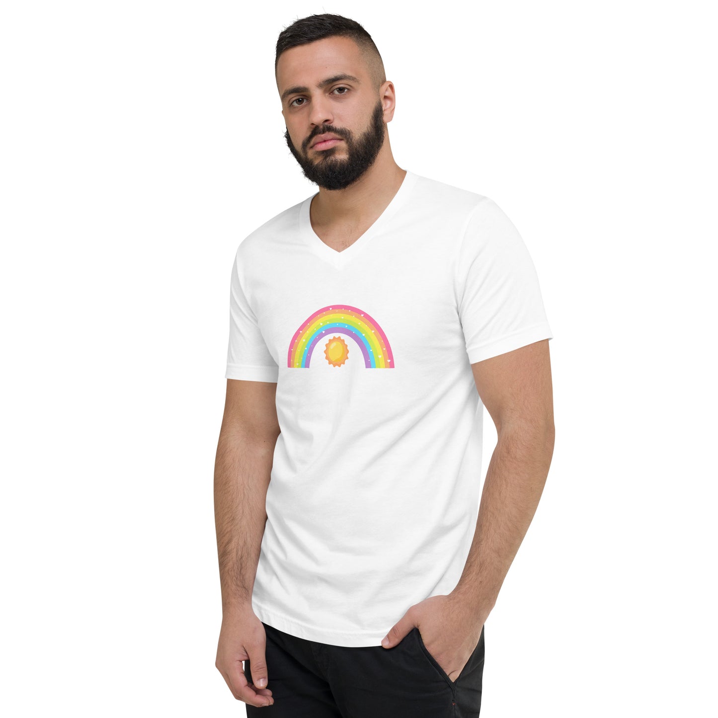 Rainbow Men's V-Neck T-Shirt