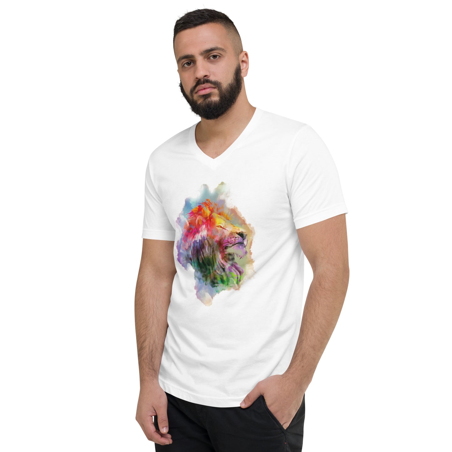 The Lion Men's V-Neck T-Shirt