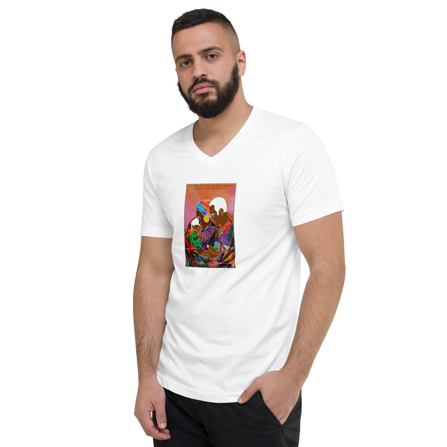 Children Are A Heritage From The Lord Men's V-Neck T-Shirt