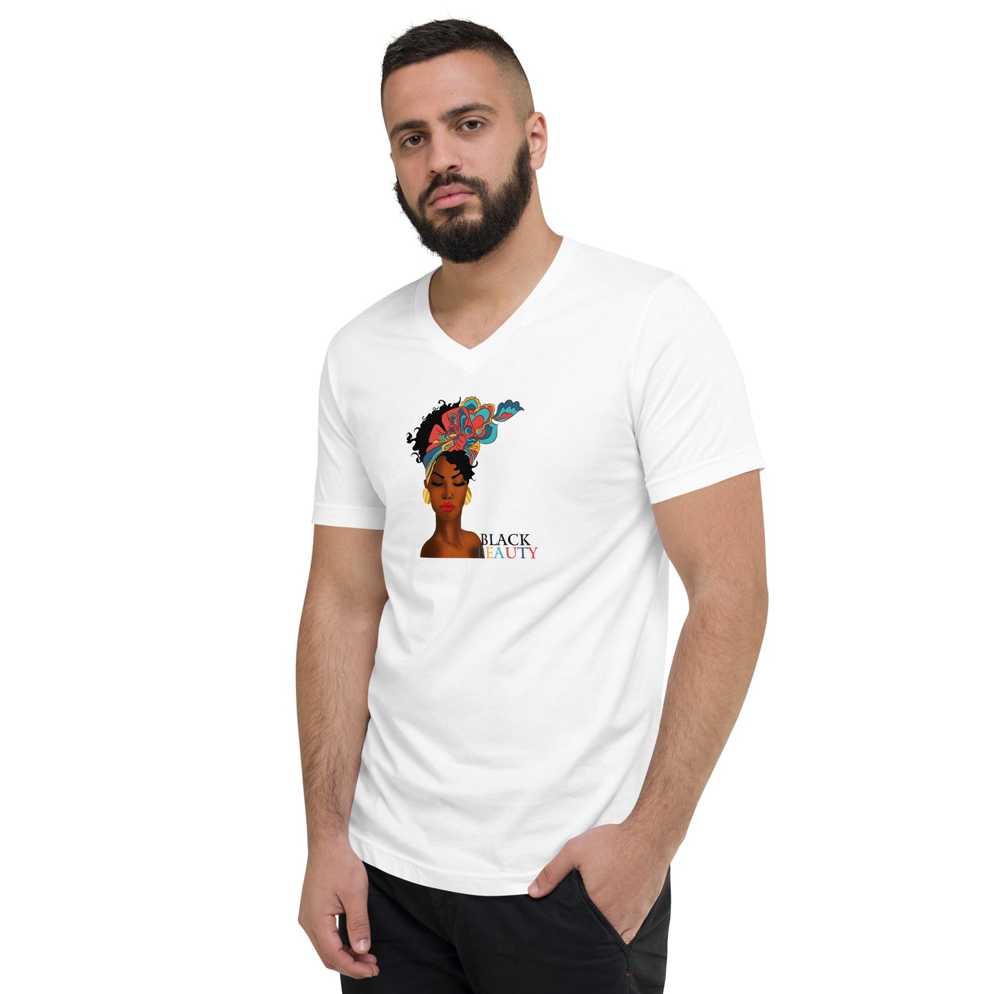 Black Beauty Men's V-Neck T-Shirt