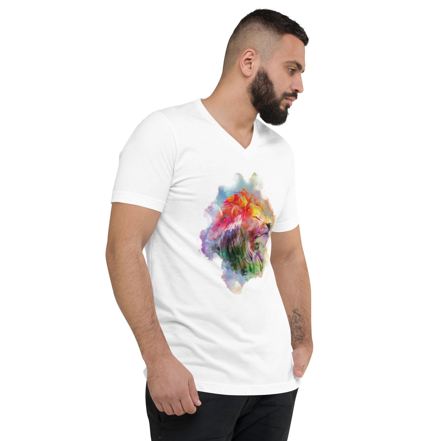 The Lion Men's V-Neck T-Shirt