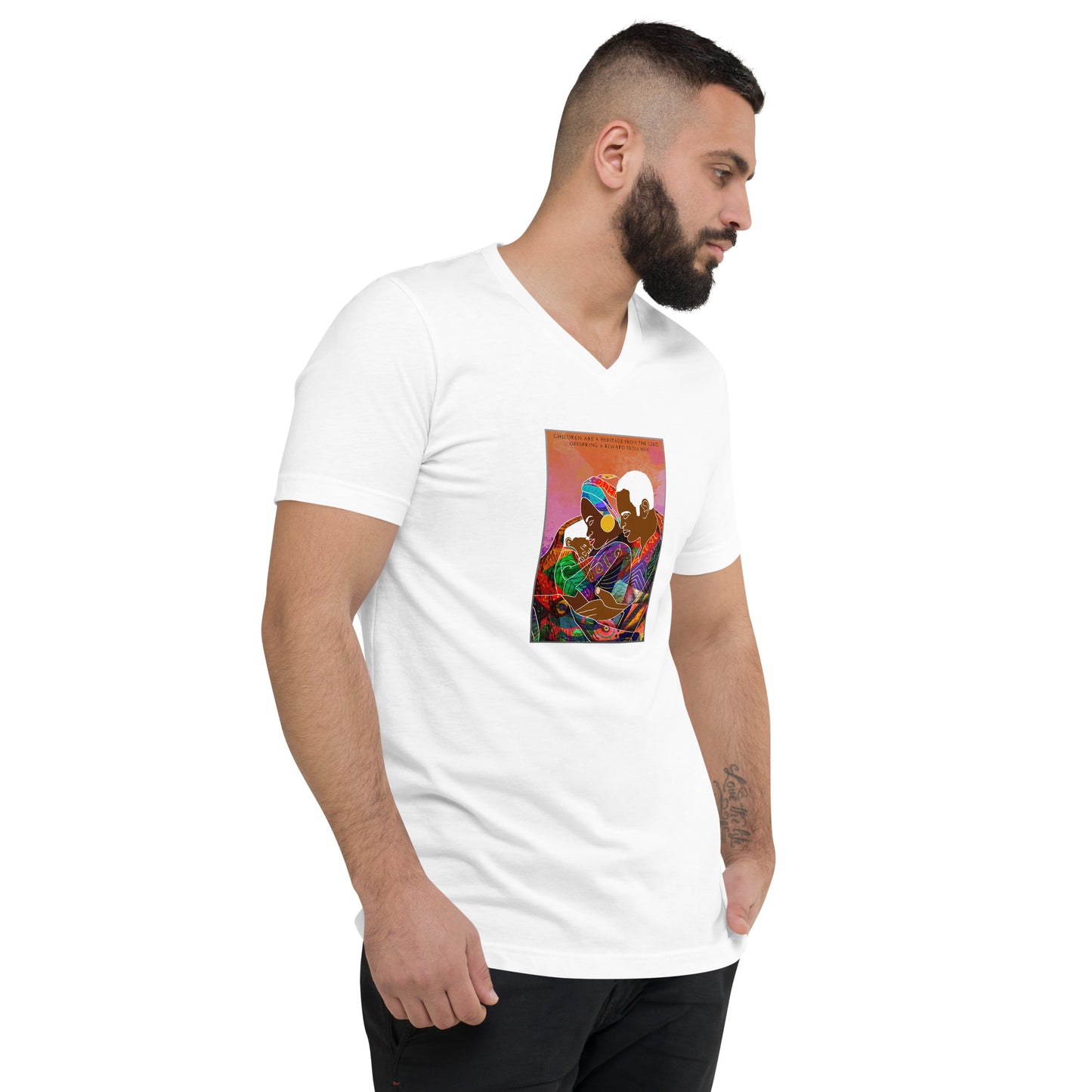 Children Are A Heritage From The Lord Men's V-Neck T-Shirt