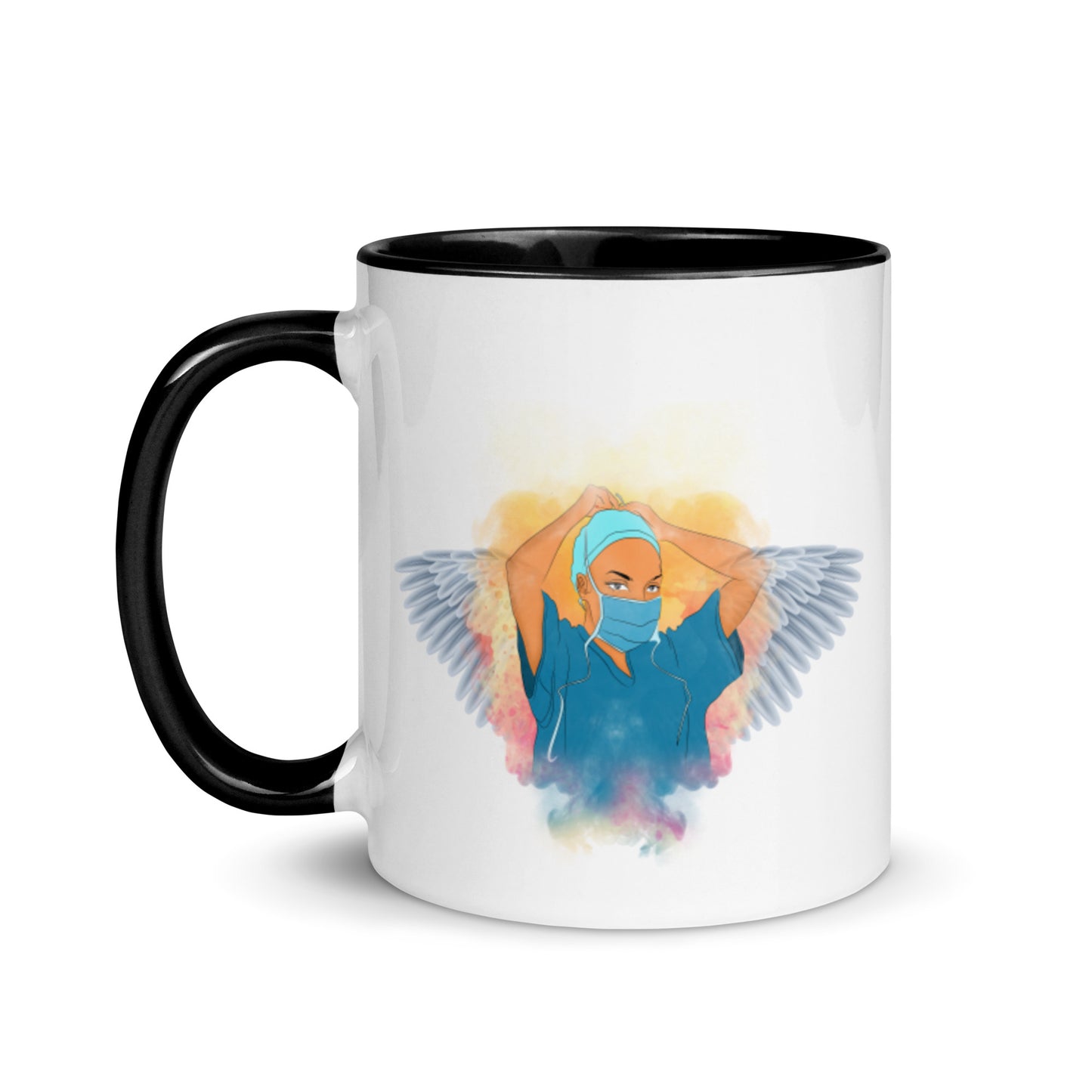 Nurse Is Angel  Mug with Color Inside