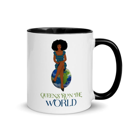 Queens Run The World Mug with Color Inside
