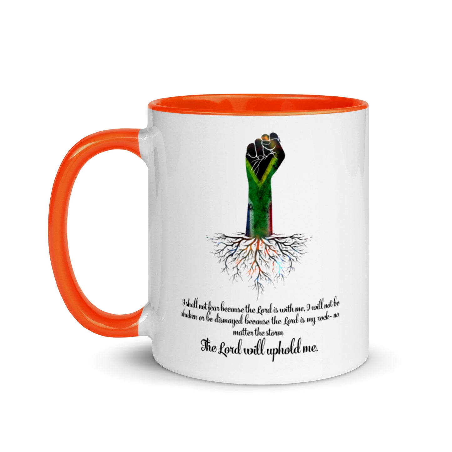 The Lord Will Uphold Me Mug with Color Inside
