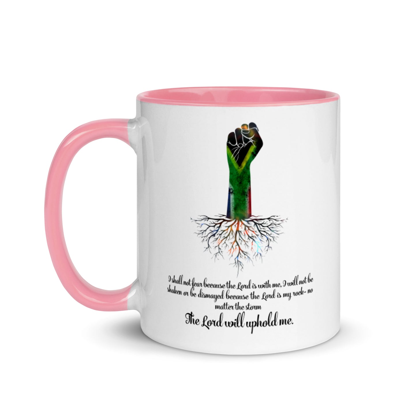 The Lord Will Uphold Me Mug with Color Inside