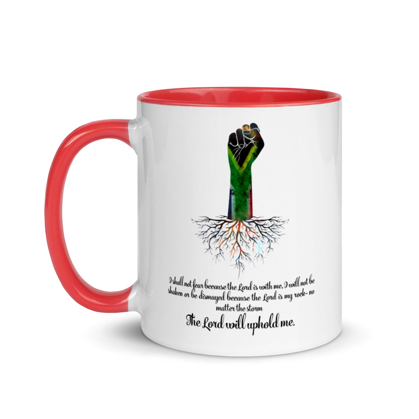 The Lord Will Uphold Me Mug with Color Inside