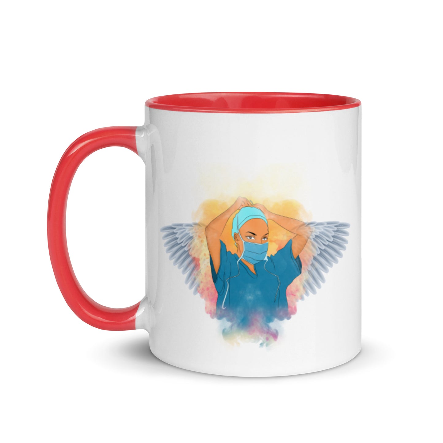 Nurse Is Angel  Mug with Color Inside