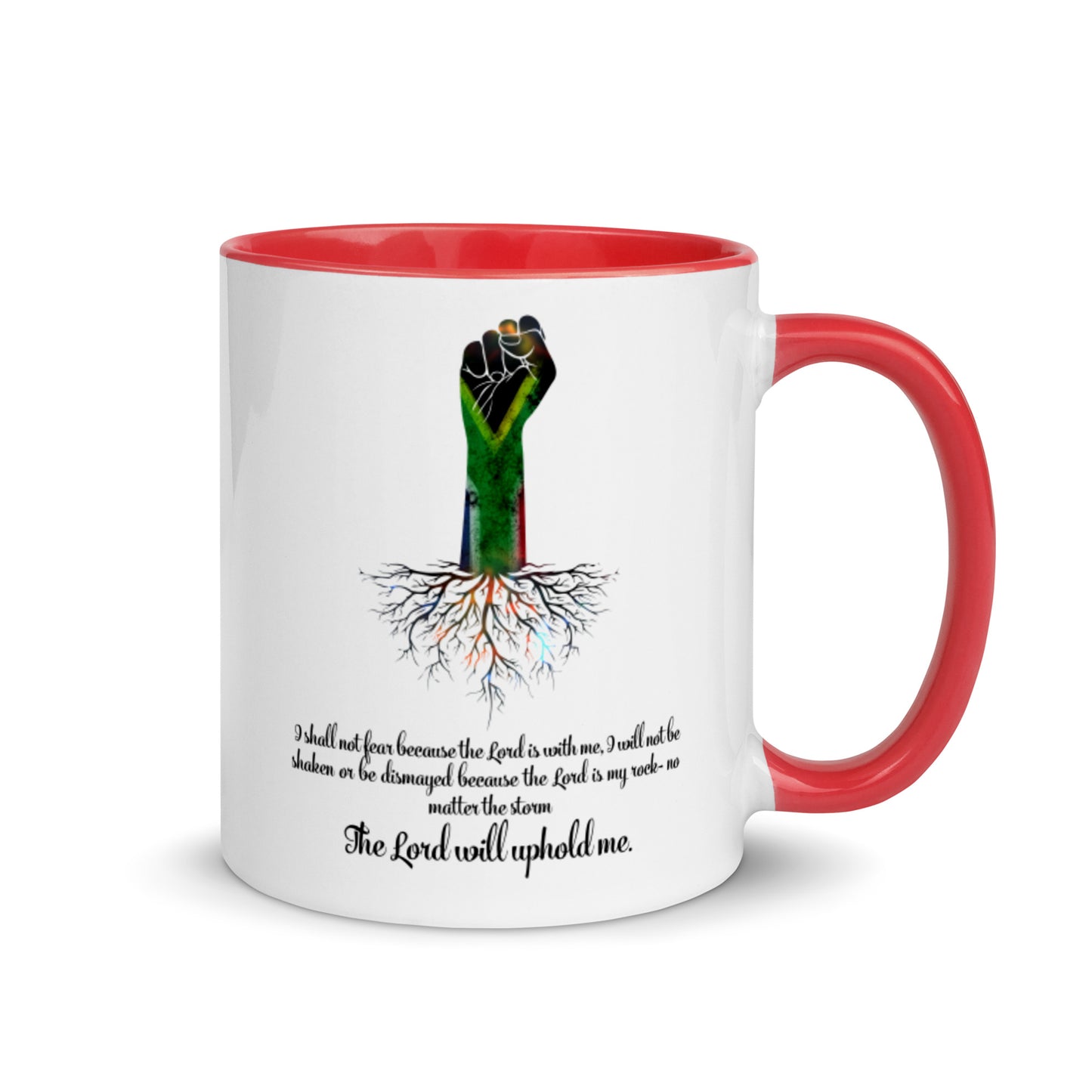 The Lord Will Uphold Me Mug with Color Inside