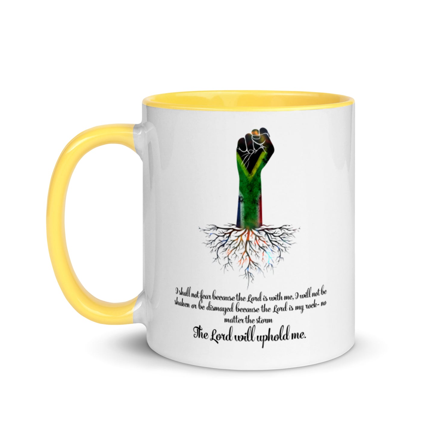 The Lord Will Uphold Me Mug with Color Inside