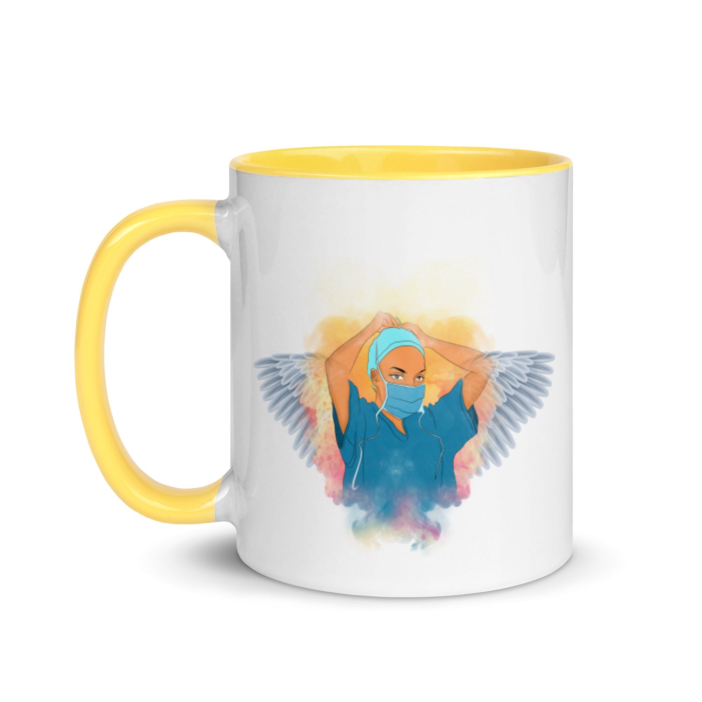 Nurse Is Angel  Mug with Color Inside