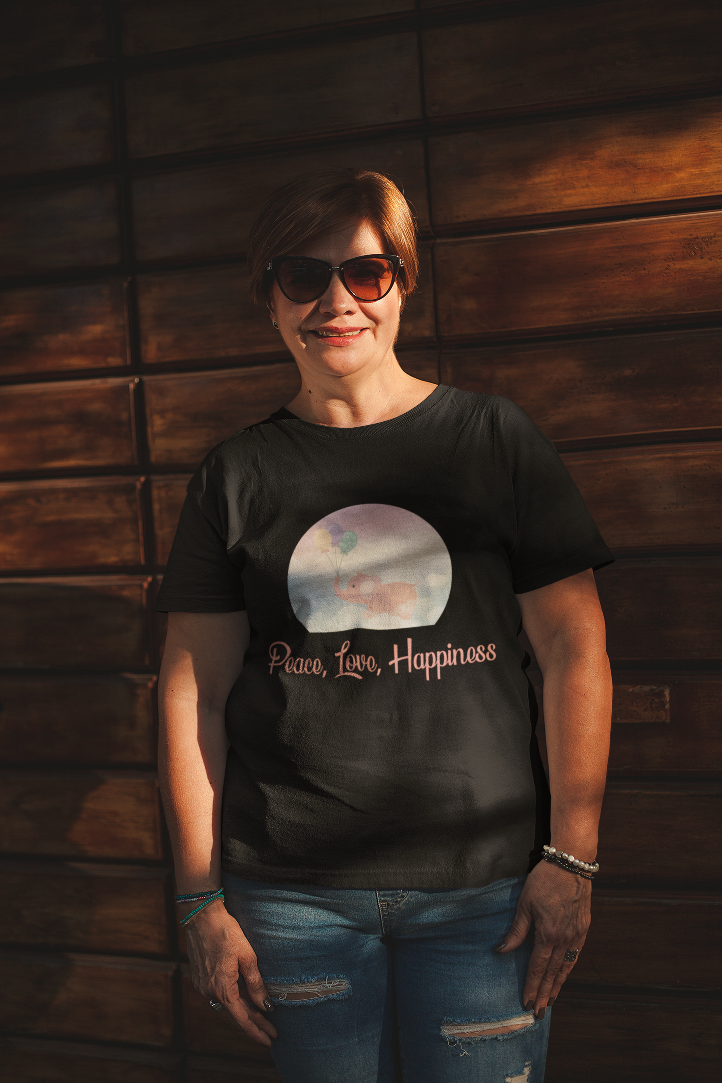 Peace, Love, Happiness Women's t-shirt