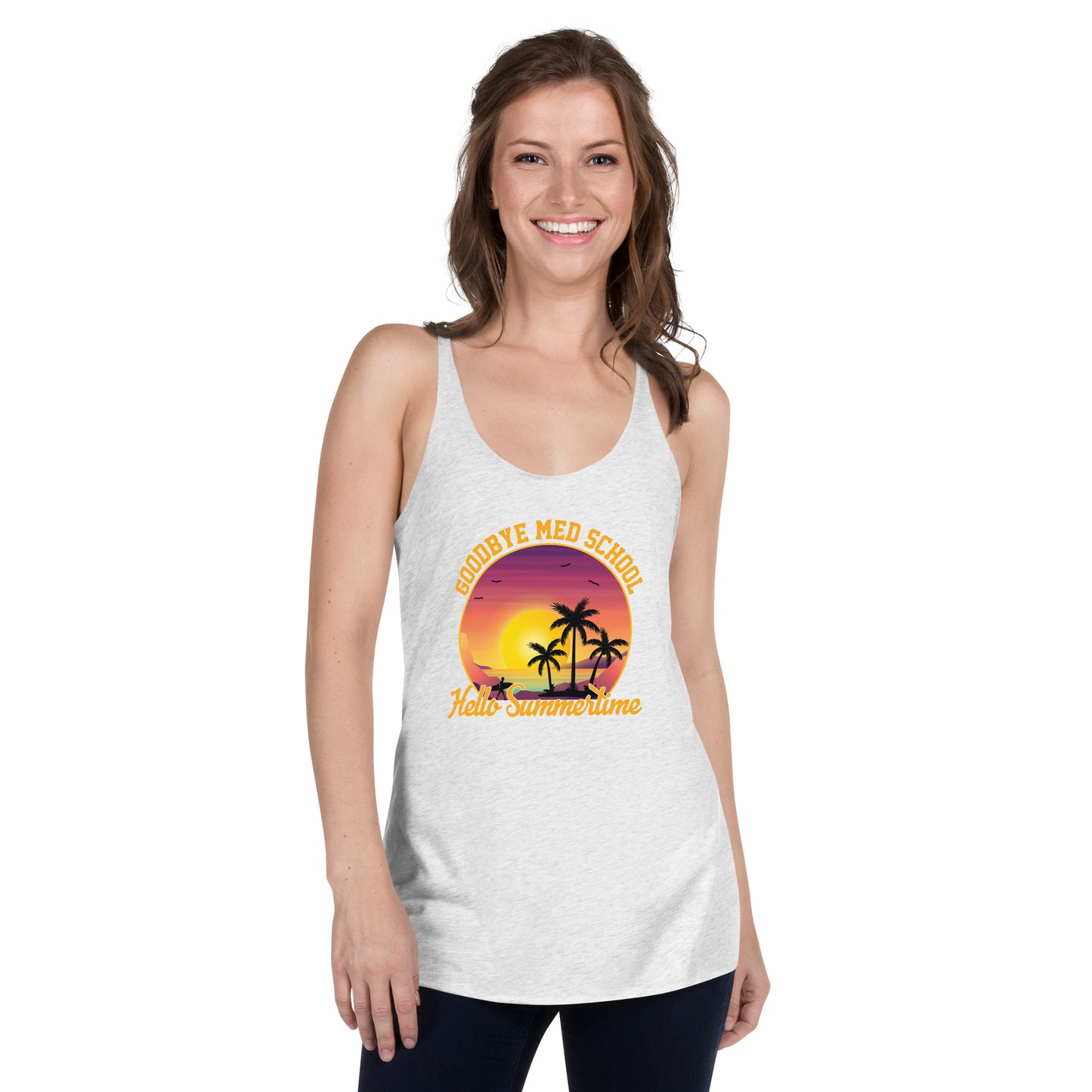 Goodbye Med School Women's Racerback Tank