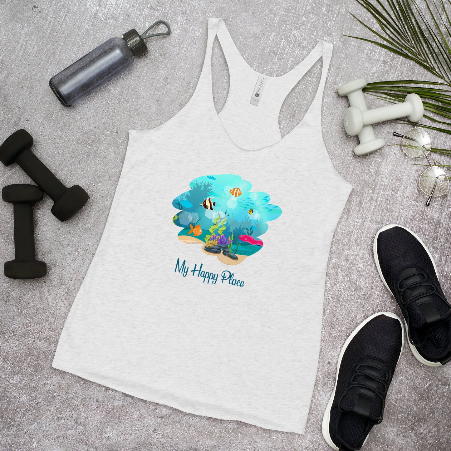 My Happy Place Women's Racerback Tank