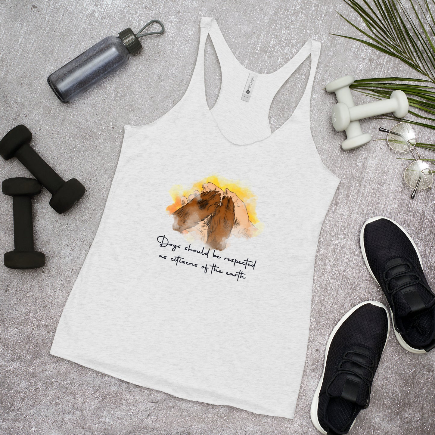 Dogs Should Be Respected Women's Racerback Tank