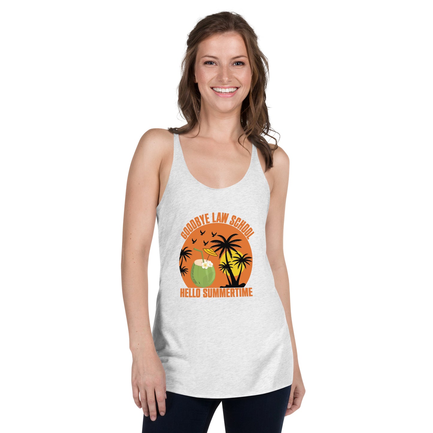 Goodbye LAW School Women's Racerback Tank