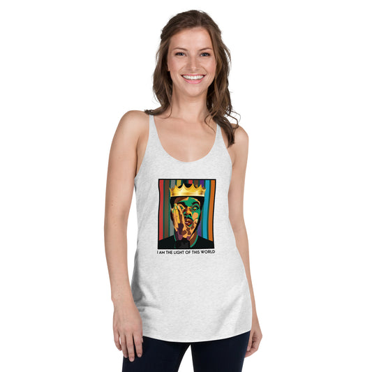 I Am The Light Of This World Women's Racerback Tank