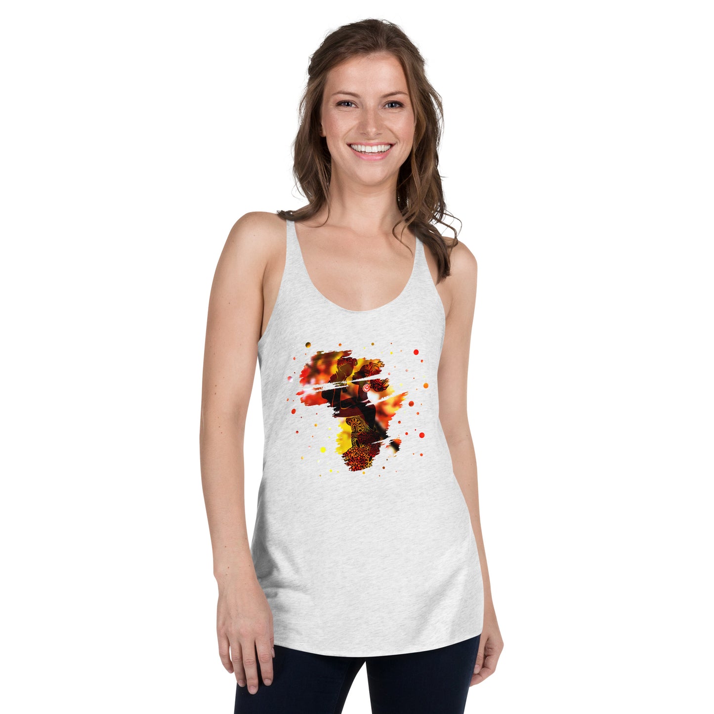 Mom With Child Women's Racerback Tank