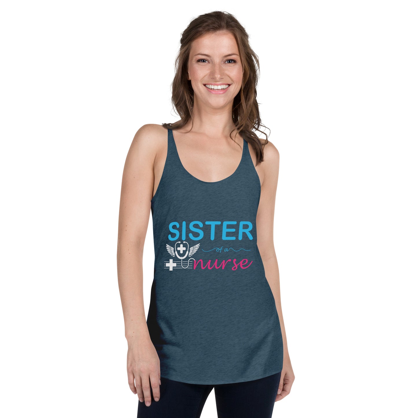 Sister Of A Nurse Women's Racerback Tank