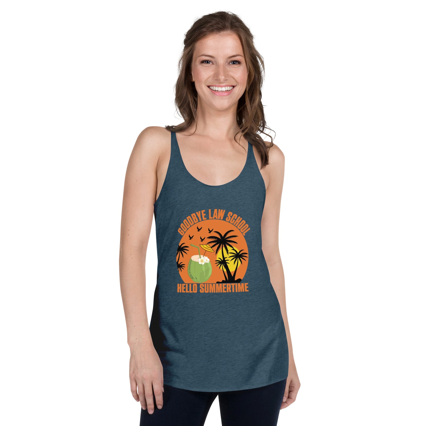 Goodbye LAW School Women's Racerback Tank