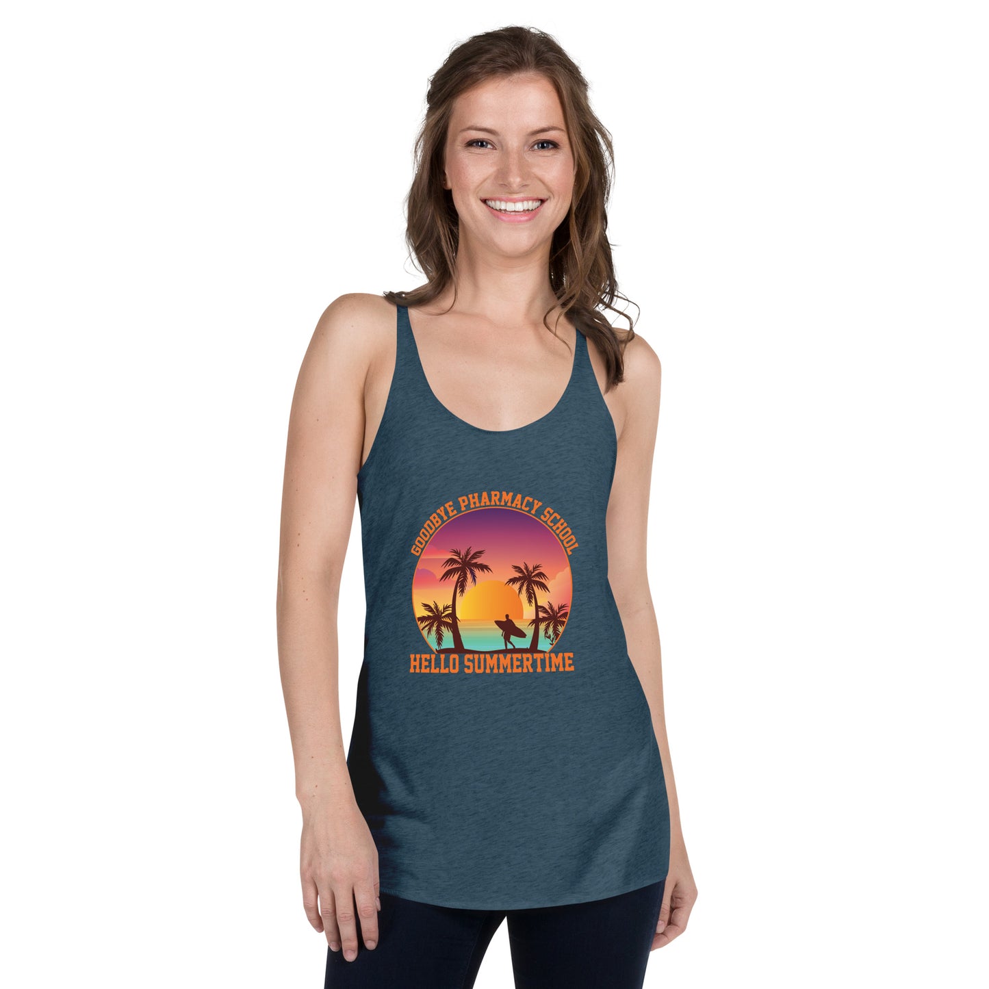 Goodbye Pharmacy School Women's Racerback Tank