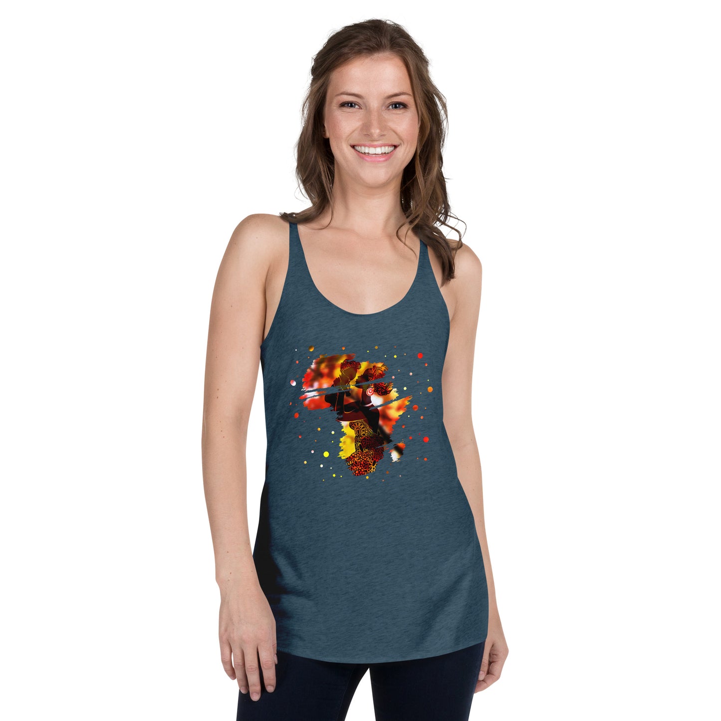 Mom With Child Women's Racerback Tank