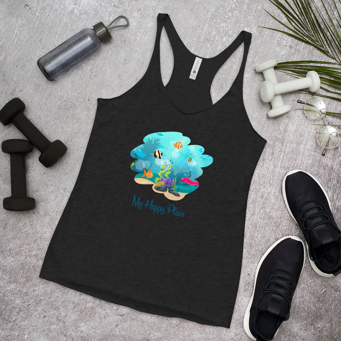 My Happy Place Women's Racerback Tank