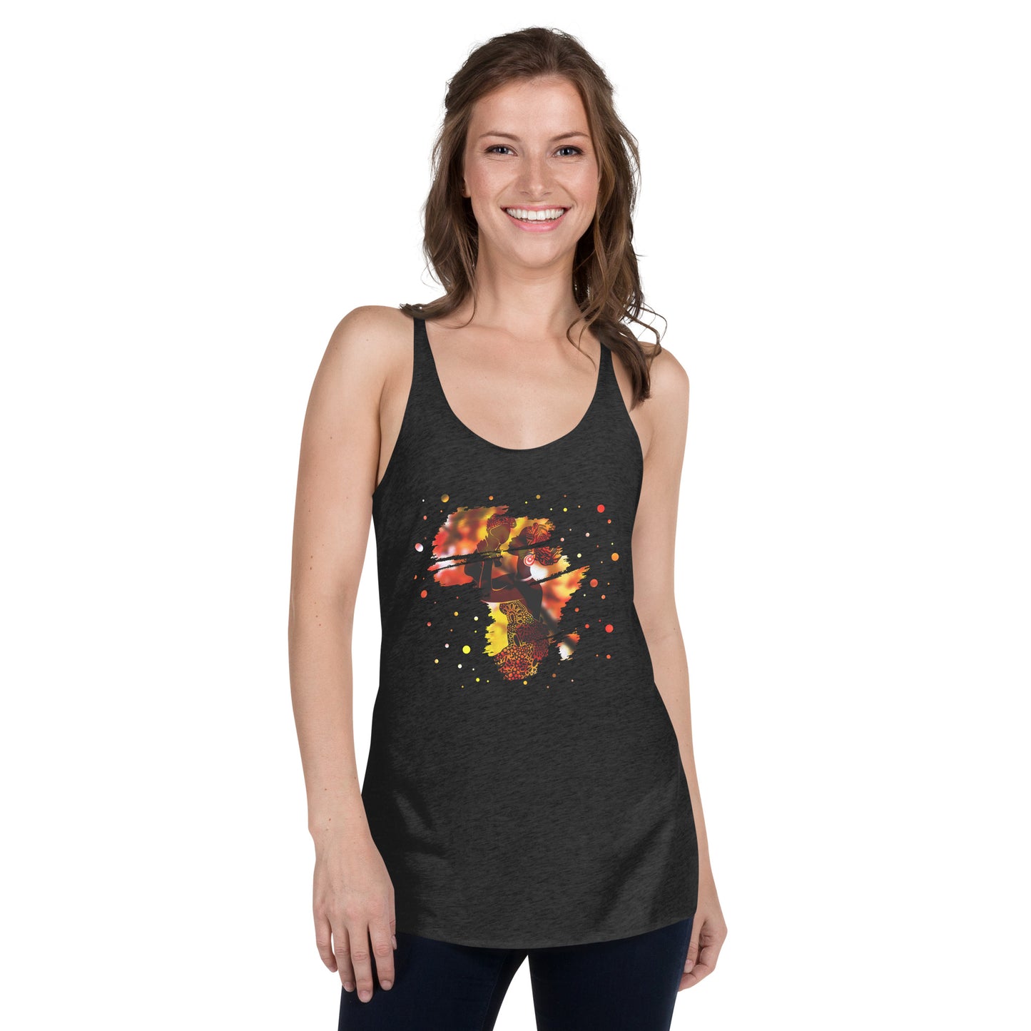 Mom With Child Women's Racerback Tank