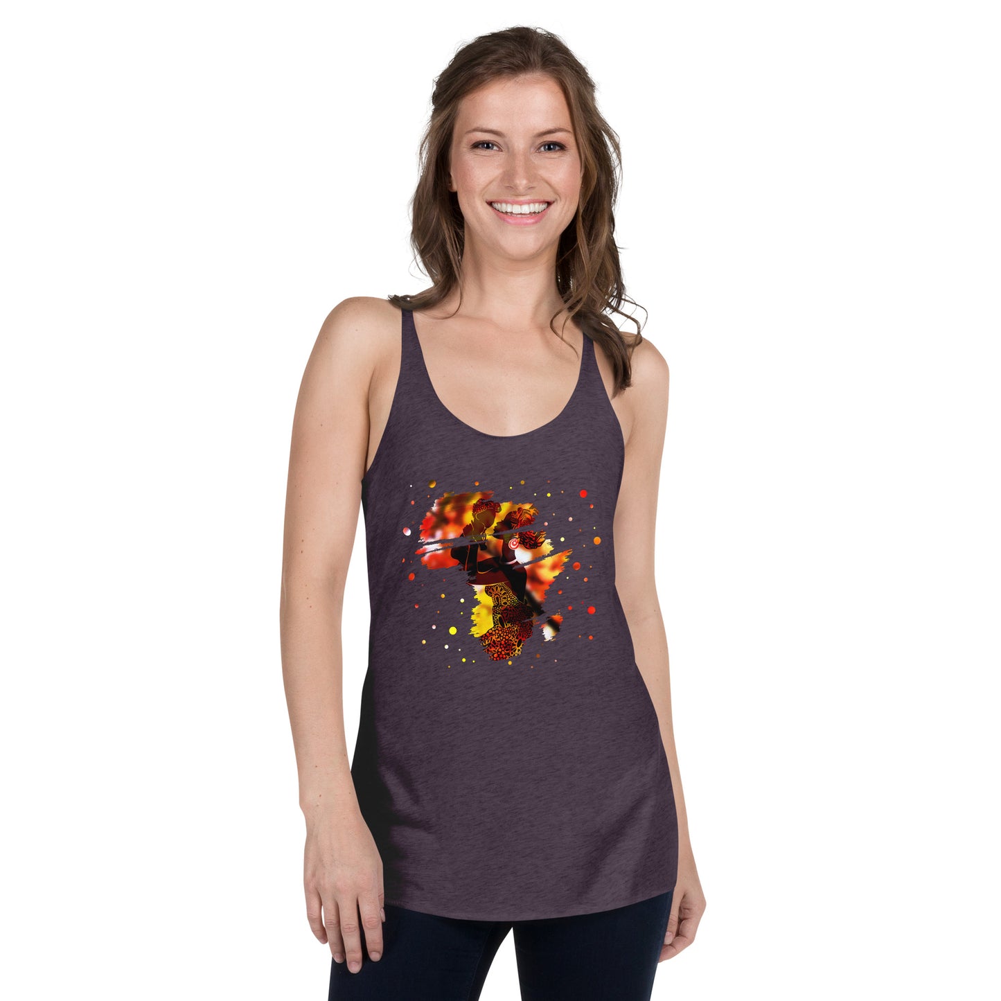 Mom With Child Women's Racerback Tank