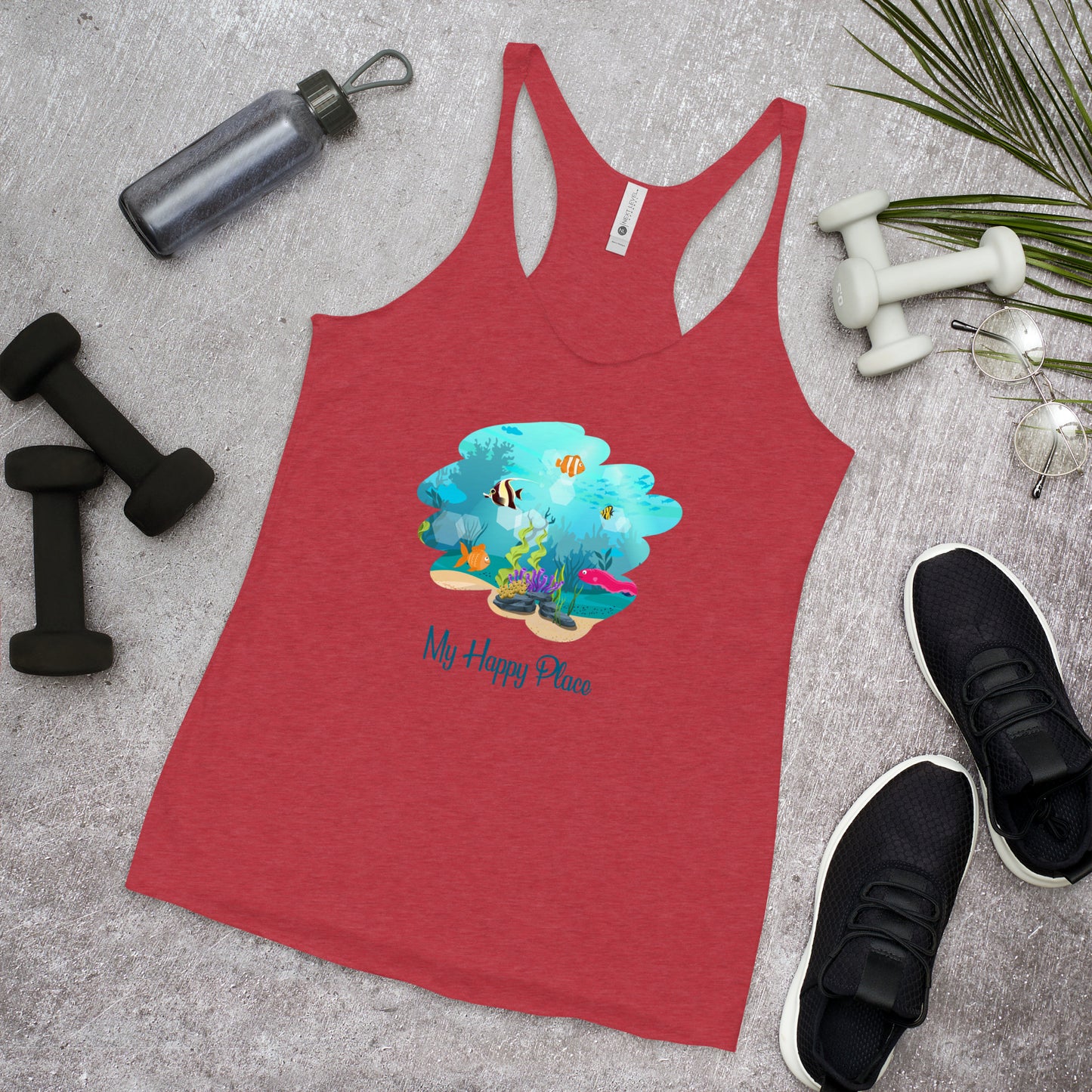 My Happy Place Women's Racerback Tank
