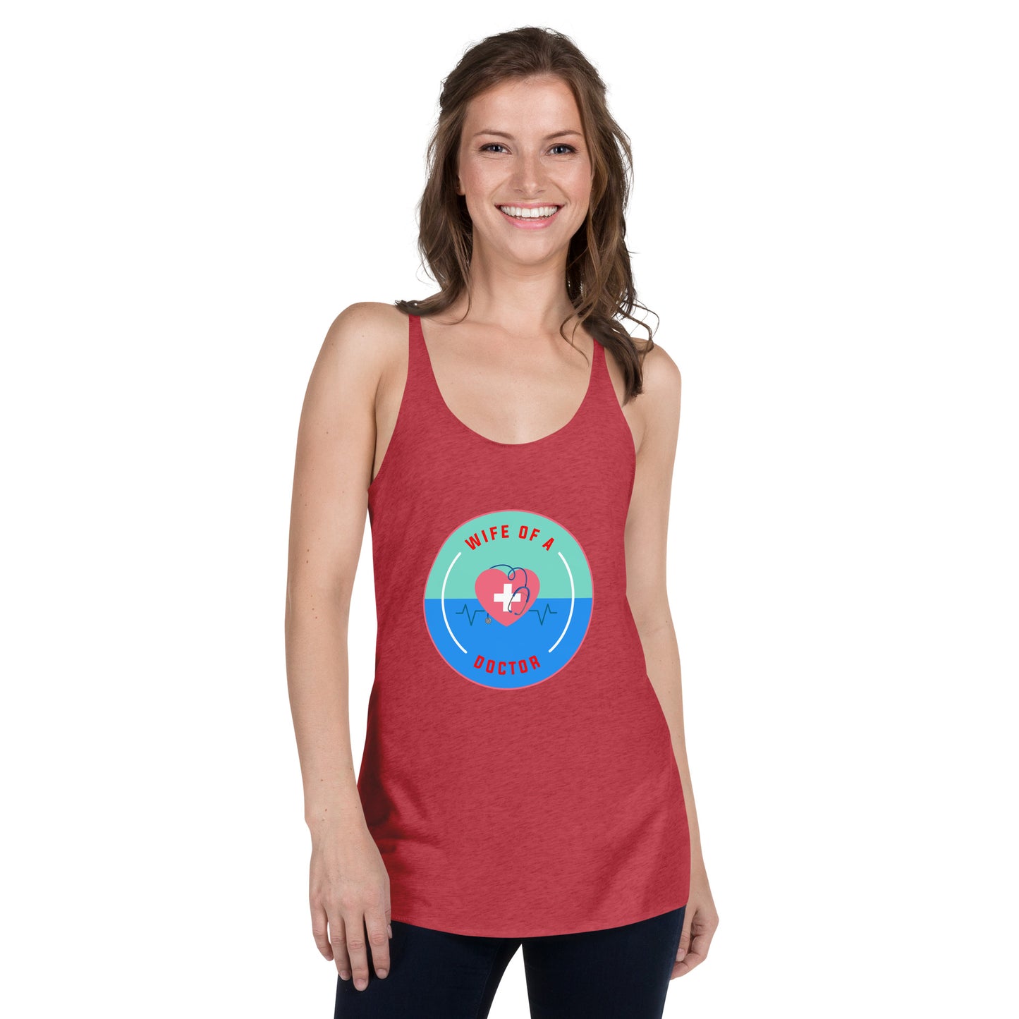 Wife Of A Doctor Women's Racerback Tank