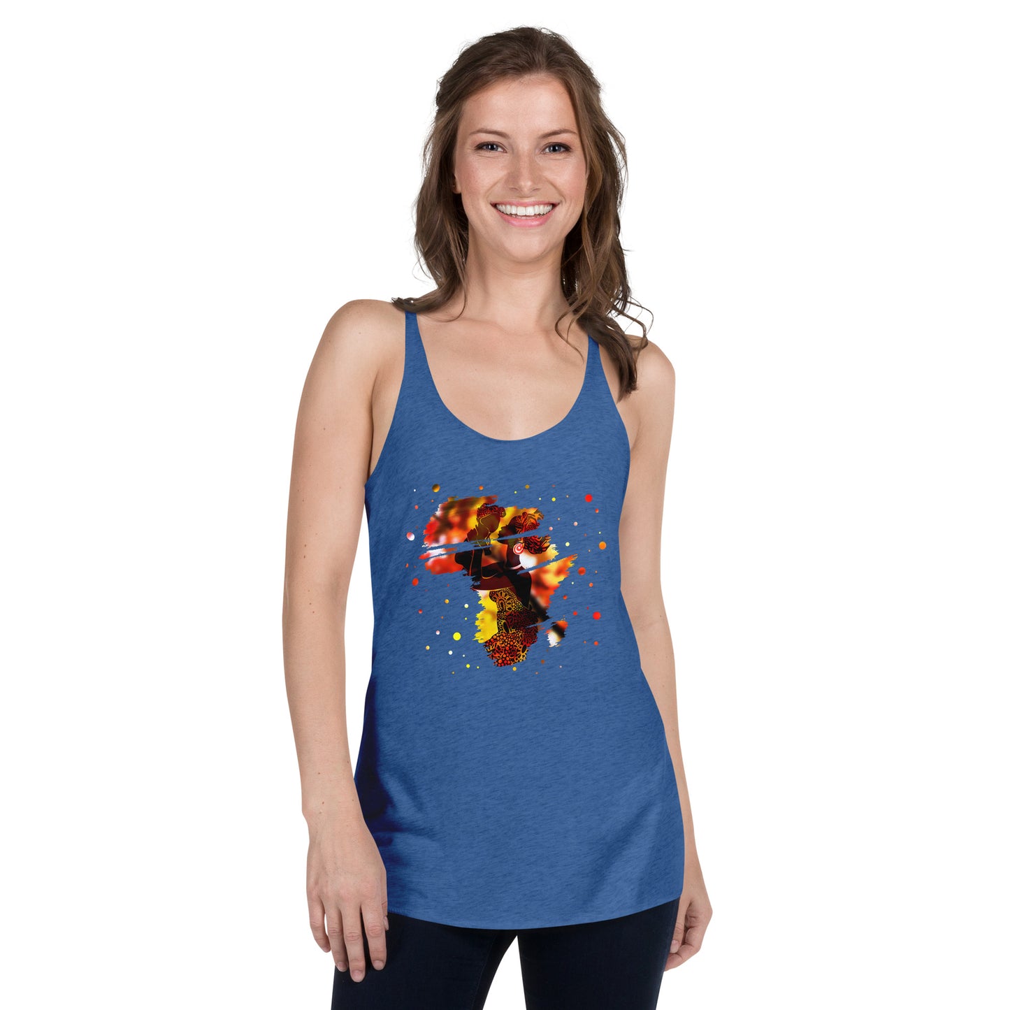 Mom With Child Women's Racerback Tank