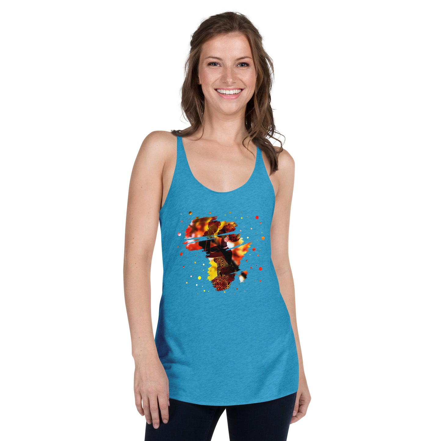 Mom With Child Women's Racerback Tank