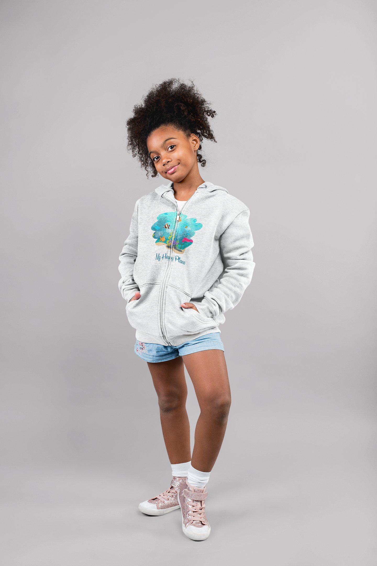 My Happy Place Kids Hoodie